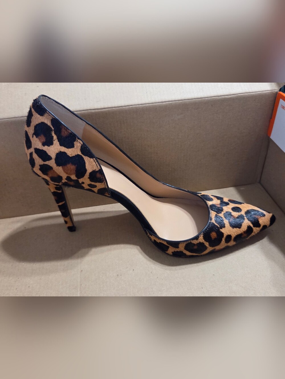 Leopard Print Pointed Toe Stiletto Pumps - Women's - Picture 3 of 8
